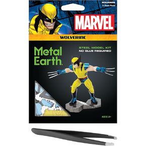 السحرات المعدنية الأرض X-Men Wolverine 3D Motal Model Kit Backtle مع ملاقط