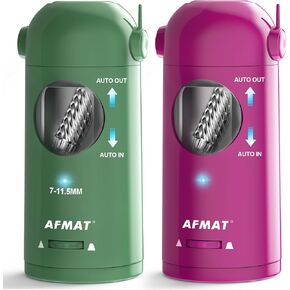 AFMAT Fully Automatic Pencil Sharpener, 2 Pack (Purple and Green)
