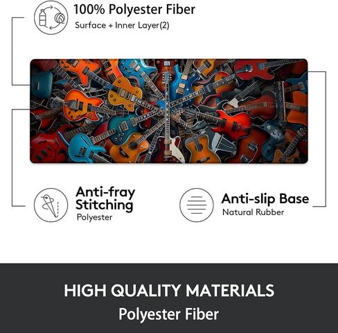 Funny Pug Gaming Mouse Pad, Mouse Pad, Desk Mat, Non-Slip Rubber Base MousePads for Computers Laptop Office School Home Accessories Decor Gifts 31.5" x 11.8" in Saudi Arabia