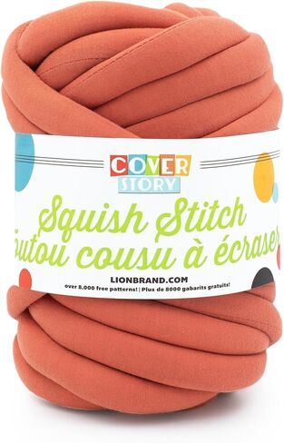 Lion Brand Yarn Cover Story Squish Stitch, Blanket Yarn, Chili Pepper, 1 Pack in Kuwait