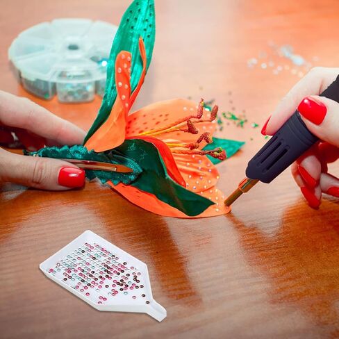 مجموعة Epesl Bedazzler مع أحجار الراين، أداة وضع الأحجار الكريمة الثابتة الساخنة - قلم رسم ماسي، قلم شمع، ملاقط، صينية، فرشاة تنظيف، بلورات أحجار الراين المنتقاة لأحذية الملابس التي تصنعها بنفسك in Kuwait