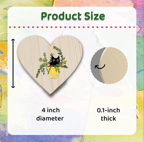 20 Pcs Wooden Hearts for Crafts 4 inch Unfinished Wood Hearts 0.1'' Thickness Heart Shaped Wood Sheets Unfinished Wood Ornaments for Wedding DIY Crafts Painting Burning Engraving Carving Coasters in Saudi Arabia