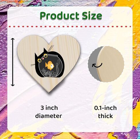 20 Pcs Wooden Hearts for Crafts 4 inch Unfinished Wood Hearts 0.1'' Thickness Heart Shaped Wood Sheets Unfinished Wood Ornaments for Wedding DIY Crafts Painting Burning Engraving Carving Coasters in Saudi Arabia
