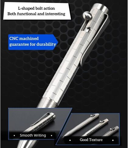 قلم الترباس من التيتانيوم 4.92 "قلم حبر مع مقطع جيب قابل لإعادة الملء in Kuwait