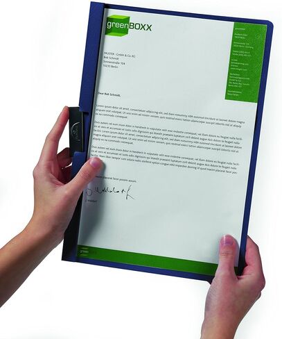 DURABLE Report Cover with DURACLIP, Letter-size, Holds Up to 30 Pages, Clear Cover/Maroon, 25 per Box (220331) in Saudi Arabia