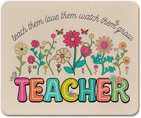 Teacher Appreciation Gifts - Floral Square Mouse Pads for Office Working, 9.57.9 in in Saudi Arabia