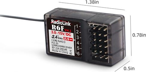 Radiolink R6F 2 قطعة 2.4 جيجا هرتز RC سيارة/قارب استقبال 6 قنوات استجابة منخفضة الكمون RC تدريب خفيف الوزن لجهاز التحكم عن بعد RC4GS V3 RC6GS V3 RC8X (بدون جيرو) in Kuwait