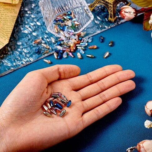 Glass Teardrop Faceted Chandelier Crystals Water Drop Prism Beads for Crafts DIY Sun Catchers Wind Chimes Jewelry Making in Saudi Arabia