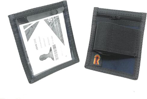 Adjustable Nylon Armband Badge Holder, Made in USA, Waterproof Window Badge Holder, High Visibility, Lightweight, Durable with Zipper Pouch Storage, Arm Badge Holder, Ski Pass Holder in Kuwait