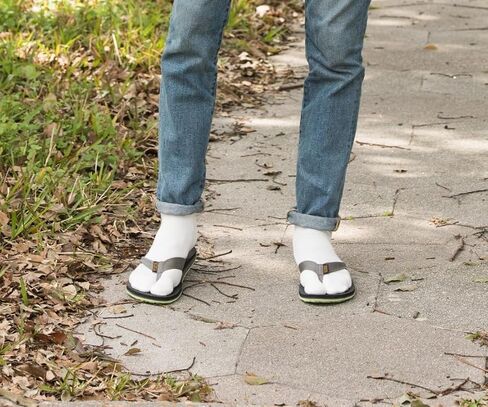 3 Pairs Split Toe Thick Cotton Blend Flip-Flop V-Toe Tabi Big Toe Socks Size: Women 9-12 Men 8-11 in Saudi Arabia