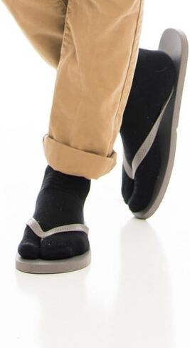 3 Pairs Split Toe Thick Cotton Blend Flip-Flop V-Toe Tabi Big Toe Socks Size: Women 9-12 Men 8-11 in Saudi Arabia