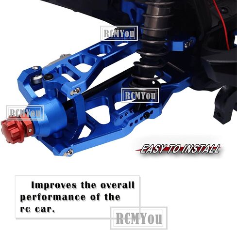 RC Suspension Arms Upgrades Part for 1/10 WideMaxx，Aluminum Upper Suspension Arms & Lower Suspension Kits Hops Up Set for Model# 89086-4,Replace #8995X (Navy Blue) in Saudi Arabia