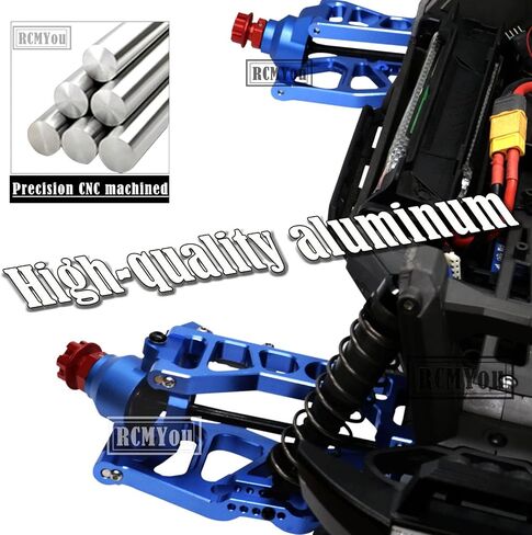 RC Suspension Arms Upgrades Part for 1/10 WideMaxx，Aluminum Upper Suspension Arms & Lower Suspension Kits Hops Up Set for Model# 89086-4,Replace #8995X (Navy Blue) in Saudi Arabia