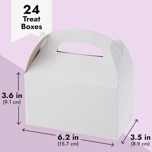 Best Paper Greetings 24-Pack Green Gable Boxes - Green Party Boxes for Kids Birthday, Party Favors, Candy, Goodies, Treats (6.2x3.5x3.6 In) in Saudi Arabia