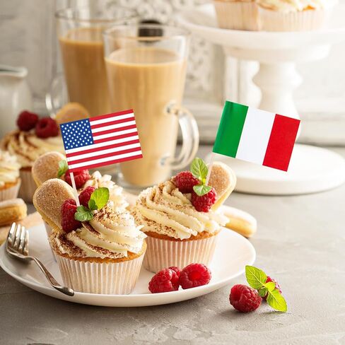 100 Countries Flag National Cupcake Topper Flags Banner Mini Small Country World Toothpick Stick Flags Cake Party Festival Theme Decorations(100Pcs) in Kuwait