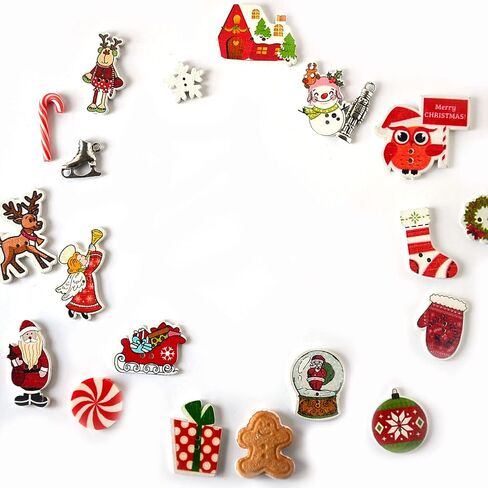 Christmas Red I Spy Trinkets, Holidays Theme I Spy Bag, Bottle Fillers, 1-3cm, Set of 20 trinkets in Kuwait