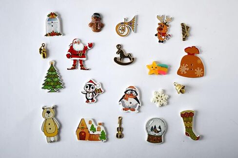 Christmas Red I Spy Trinkets, Holidays Theme I Spy Bag, Bottle Fillers, 1-3cm, Set of 20 trinkets in Kuwait