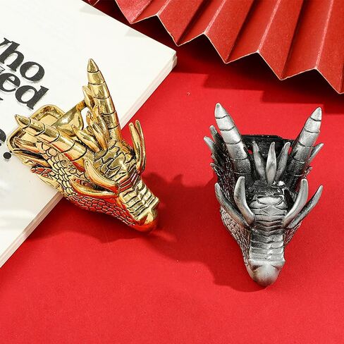 Retro Dragon Head Bookmark – Page Holder - Reading Note Paper Clip for Home School Office – Gift for Teachers Clerks Students and Book Lovers (Gold) in Saudi Arabia