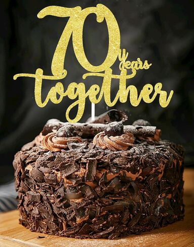 40 years together golden cake topper, happy 40th Anniversary Cake Toppers, 40th Anniversary Decorations, 40th Wedding Anniversary Party Supplies,Forty Anniversary Cake topper in Saudi Arabia