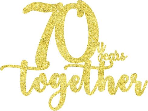 40 years together golden cake topper, happy 40th Anniversary Cake Toppers, 40th Anniversary Decorations, 40th Wedding Anniversary Party Supplies,Forty Anniversary Cake topper in Saudi Arabia