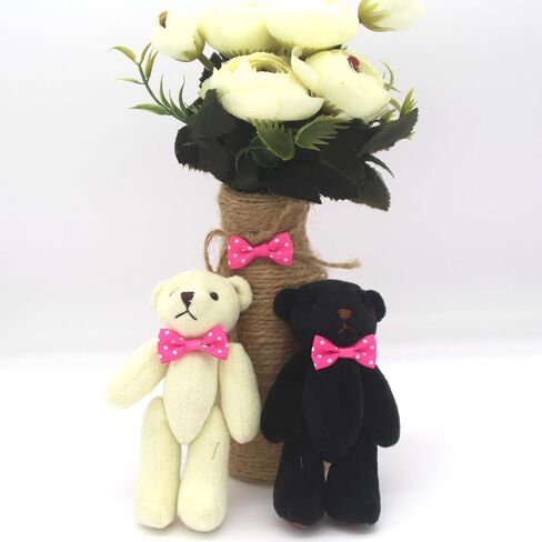 60pcs Mini Ribbon Bows Polka Dot Small DIY أقواس الشريط القوس للملابس للخياطة عيد ميلاد عيد ميلاد هدية حزب الالتفاف (اللون الوردي الساخن) in Kuwait