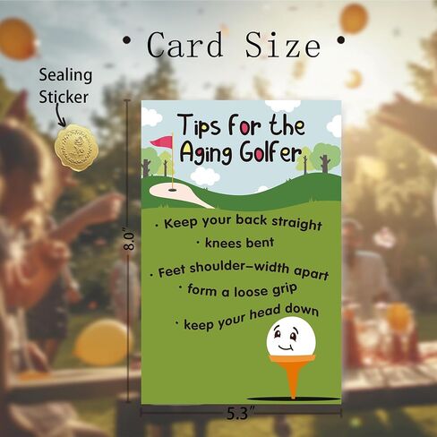 Funny Golf Birthday Cards for Men Women, Hilarious Birthday Gifts for Golfer, Happy Bday Card for Husband Boyfriend Dad Brother boss Friends Coworkers in Kuwait