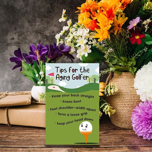 Funny Golf Birthday Cards for Men Women, Hilarious Birthday Gifts for Golfer, Happy Bday Card for Husband Boyfriend Dad Brother boss Friends Coworkers in Kuwait