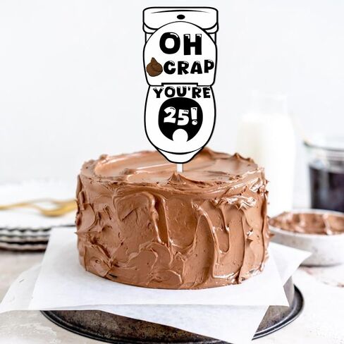 Black Glitter Evalet Cake Topper Heafper for Funny Holy Crap أنت 50! موضوع ديكور لوازم الرجال نساء سعيد 50 عيد ميلاد ديكورات حفلة in Saudi Arabia