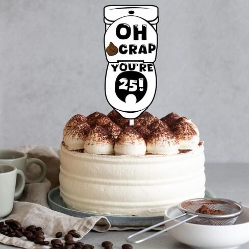 Black Glitter Evalet Cake Topper Heafper for Funny Holy Crap أنت 50! موضوع ديكور لوازم الرجال نساء سعيد 50 عيد ميلاد ديكورات حفلة in Saudi Arabia
