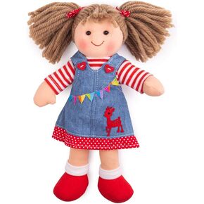Bigjigs Toys Hattie Doll - لعبة Ragdoll الصغيرة المحببة