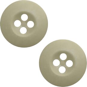 50 PCS أزرار خياطة Khaki 4 ثقب 0.75 بوصة الأزرار العسكرية الجيش 30L بلاستيك 3/4 "مصقولة اللامعة اللامعة 19 ملم مثالية لمباريات المدارس المليئة بالملابس العمل.
