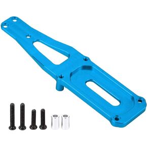 DILWE 1/12 RC Truck Front Front Assorber ، لوحة معدنية لـ WL Toys 12423 Prace Car Parts (Blue 0008b)
