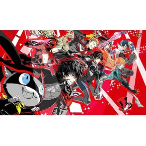 شخصية أنيمي اليابانية 5 لوحة فأر مخصصة كبيرة / Playmat - مطاط متين 14 "× 24"