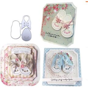 Baby Shoes Cutting Die Cuts Baby Shower Die Cuts for DIY Embossing Card Making Decorative Paper Dies Scrapbooking