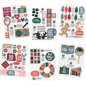 24 Days of Elf Fun, 6 Pages of Prompts and Activities, Printed on Thick Cardstock