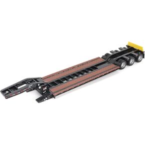 Diecast Masters 1:50 Scale Trail King TK120 Hydraulic Detachable Gooseneck Lowboy Trailer (Black Outrigger Version) | Transport Series Model 71137