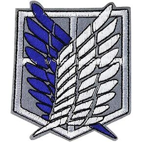Wings of Freedom Symbol Survey Corps Scout Regiment Iron on Embroidered Clothes Patch for Clothings Badges Jeans Bags Hats Jackets Shirts