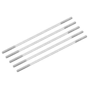MECCANIXITY 304 Stainless Steel Push Rod Connector Double End Threaded Rod for DIY RC Car, Boat, Car, Airplane, Helicopter Model&DIY Material, M2.5x90mm, Pack of 5