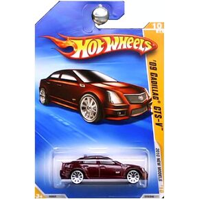 HOT WHEELS 2010 NEW MODELS 10 OF 44 BURGUNDY RED '09 CADILLAC CTS-V