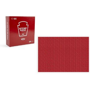 Heinz Ketchup All-Red Tomato Food Puzzle for Adults and Kids | Difficult 570 Piece Jigsaw Puzzle Toy | Fun Quarantine Gifts | Interactive Brain Teaser for Game Night | 11 x 37 Inches