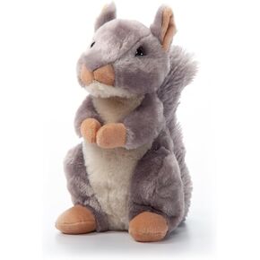 The Petting Zoo Squirrel Process Plushie ، هدايا للأطفال ، حيوانات الحياة البرية البرية ، لعبة السنجاب الرمادية الفخمة 9 بوصات