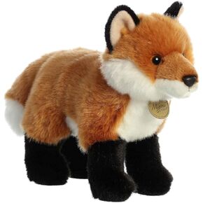 Aurora® Realistic Miyoni® Fox Stuffed Animal - Lifelike Detail - Cherished Companionship - Brown 10 Inches