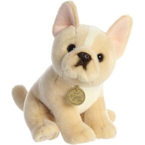 Aurora® رائعتين Miyoni® Tots French Bulldog Pup محشو بالحيوان - التفاصيل النابضة بالحياة - الرفقة العزيزة - بني 9 بوصات