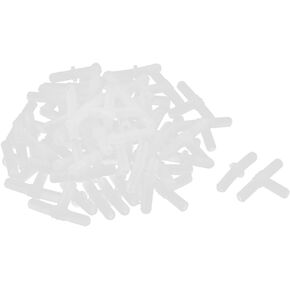uxcell Universal Plastic T Shape 3 Way Aquarium Hose Air Tubing Connectors 60 Pcs