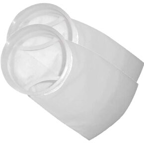 7 Inch Ring Filter Sock - by 18 Inch Long - 2 Pack - Felt Filter Bag for Industrial, Aquarium Sump, Pond, Fish Tank (25 Micron)