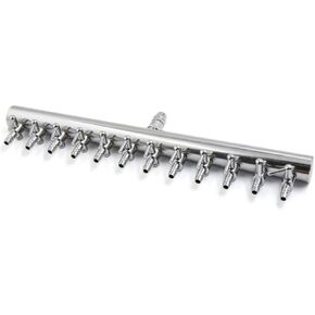 uxcell Stainless Steel 12 Ways Air Flow Splitter Lever Control Valve for Aquarium