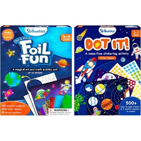 Skillmatics Foil Fun & Dot It Space Theme Bundle, Gifts for Toddlers, Girls & Boys Ages 4, 5, 6, 7, 8, 9
