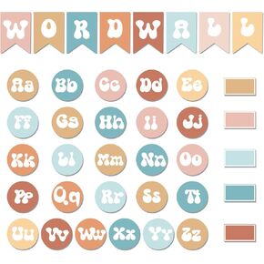 84Pcs Black & White Word Wall Bulletin Board Set,Colorful Letters Cards Alphabet Bulletin Board Cutouts,ABC Cutouts Alphabet Letters for Home Preschool Primary School Classroom Wall Decoration in Kuwait