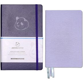 Panda Planner: 90 يومًا من المخطط اليومي غير مؤرخ - زيادة الإنتاجية ، الأهداف المحددة وإدارة الوقت - زيادة السعادة مع التركيز على الامتنان - غلاف - أرجواني مع دفتر ملاحظات كلاسيكي
