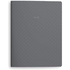Southworth Premium Planner (July 2024-June 2025), 8.5" x 11", Large Flex Stitch, Premium 28 lb./105 GSM Paper, Gray (91521)